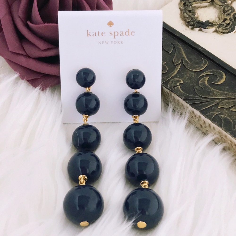 KATE SPADE • Golden Girl Bauble Drop Earrings - Picture 3 of 3